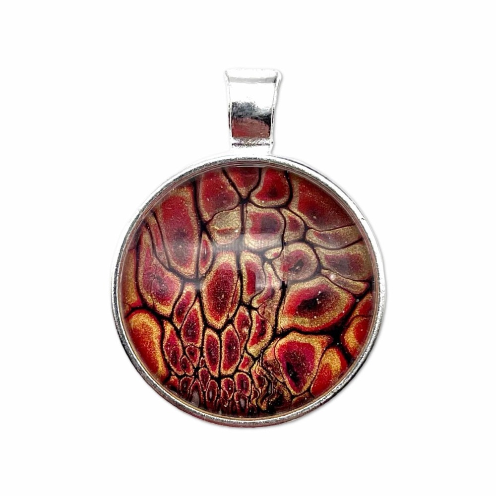 Acrylic Paint Skin Jewelry Pendant